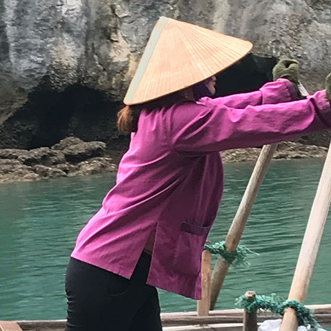 Rowing in Halon Bay, Vietnam